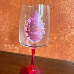2017 Princess Half Marathon wine glass